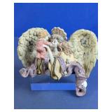 Angel Holding Child Musical Figurine