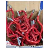 Box of Utility Hanging Hooks Lot