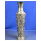 Embossed Decorative Metal Floor Vase