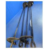 Lot of 4 Heavy-Duty 40" Helix Earth Anchors