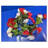 Red White Blue Artificial Rose Stems