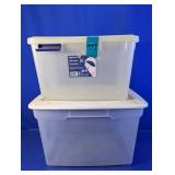 (2) IRIS Weather Tight Storage Totes