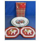 Festive Christmas Tablecloth and Serving Set