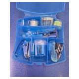 Mini Office Supply Kit in Blue Case