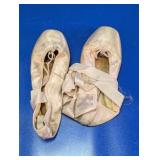 Pair of Vintage Capezio Satin Pointe Shoes