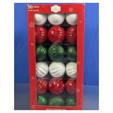 Holiday Time 50pc Shatterproof Ornament Set