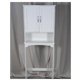 White Over-the-Toilet Bathroom Storage Cabinet
