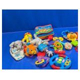 Assorted Baby Rattles & Plush Toys Lot
