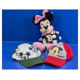Cartoon Character Plush Toy & Baseball Caps