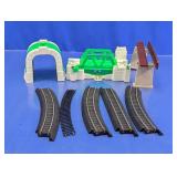 Plastic Toy Train Track & Bridge Tunnel Lot