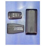 Car Key Fob & Magnetic Hide-A-Key Case Set