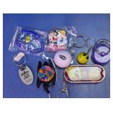 (8)Eclectic Vintage & Pop Culture Keychain Lot