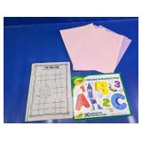 Crayola Alphabet Pad, Tic-Tac-Toe & Pink Paper