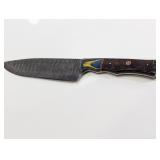 (1) Handcrafted Damascus Kitchen Knife