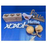 Assorted Wooden Home Decor Signs