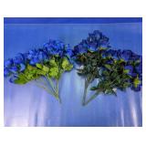 Artificial Blue Floral Stem Bundles