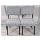 Gray Upholstered Dining Chairs