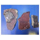 3 Lapidary Slabbed Jasper & Agate Jewelry