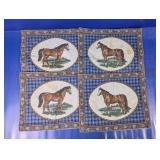 Horse Print Fabric Placemats