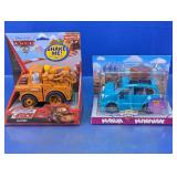(2)Disney Cars Mater & Chevron Maria Minivan Duo