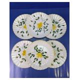 Floral Glass Dinner Plates