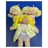 (3)Vintage Cabbage Patch Kids Doll Lot