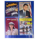(4)Vintage Pop Culture & History Book Lot