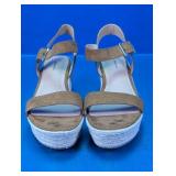 Time and Tru Faux Suede Espadrille Wedges