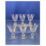 Etched Glass Cordial Shot Glasses