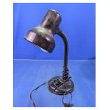 Black Metal Gooseneck Desk Lamp