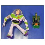 Buzz Lightyear Figure & Green Toy Car