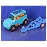 Toy SUV Vehicle With Trailer
