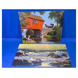 (2)Paul Detlefsen & Robert Wood Art Prints Duo