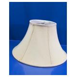 Elegant Cream Silk-Style Bell Lampshade