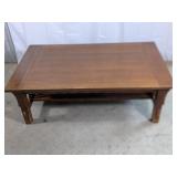 (1) Mission Style Wood Coffee Table
