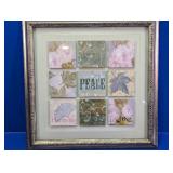 (1) Framed Peace Harmony Love Wall Art