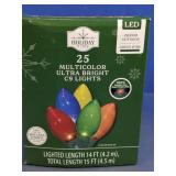 Holiday Time 25 Multicolor C9 LED String Lights