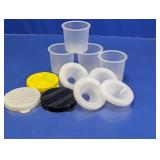 (11)No-Spill Paint Cups w/ Lids & Funnel Inserts