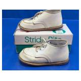 Vintage Stride Rite White Leather Baby Shoes
