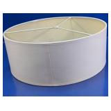 Large Off-White Drum Lampshade