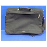 Foray Black Padded Messenger Laptop Bag