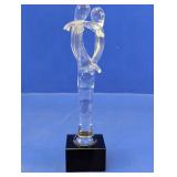 Murano Crystal "Lovers" Figural Statue"