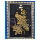 Mother of Pearl Peacock With Cherry Blossom