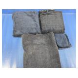 (4) Dark Gray Bath Towels