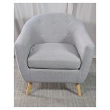 LumiSource Gray Upholstered Accent Chair