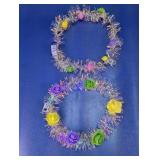 (2)LED Iridescent Flower Garlands Duo