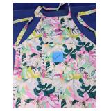Vibrant Tropical Floral Waterproof Apron