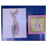 (2) Ballet Wall Decor Art Pieces