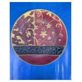 (1) Decorative Glass Wall Art Plate