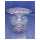 (1) Glass 3-Tier Dessert Stand